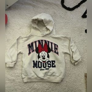 Toddler Zara Mini Mouse Hoodie 3-4 years